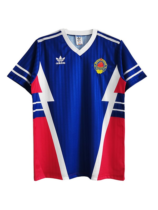 Yugoslavia home retro jersey men's first sportswear football tops sport soccer shirt 1990